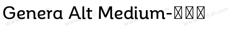 Genera Alt Medium字体转换 Genera Alt Medium字体转换